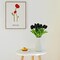 Artificial Black Tulips 20 Pcs – 13.5 Inch PU Faux Flowers with Bendable Stems for Home Décor, Wedding Centerpieces, DIY Floral Arrangements, New Year and Valentine's Day